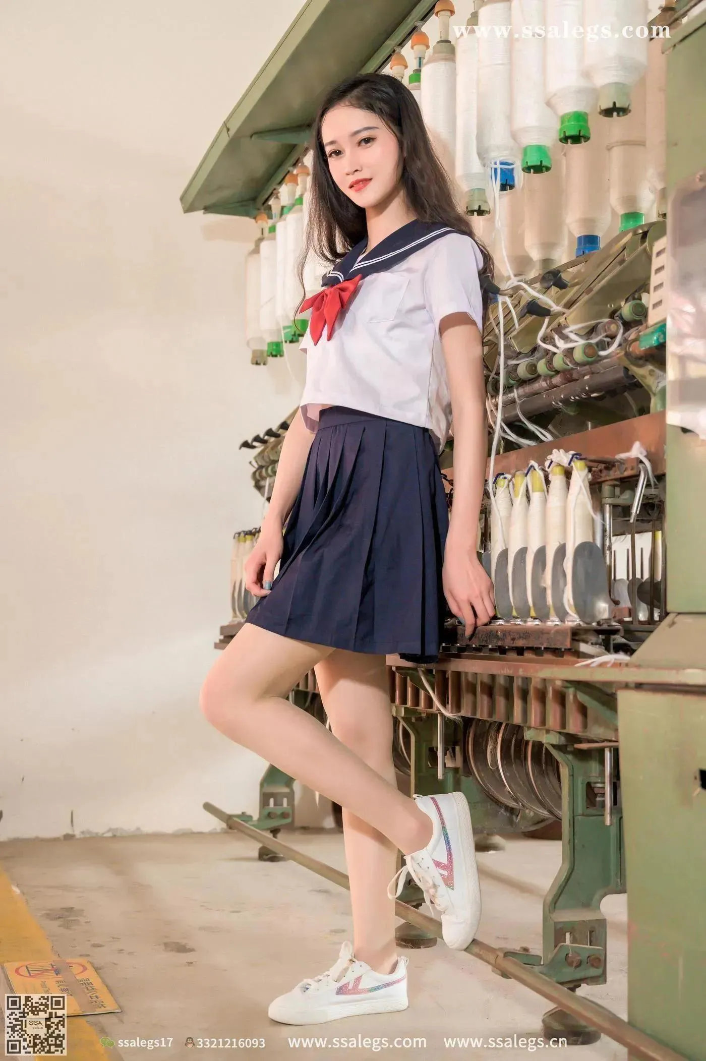 [SSA丝社]超清写真 NO.422 漫漫白色jk制服肉丝写真(下) [84P]插图8